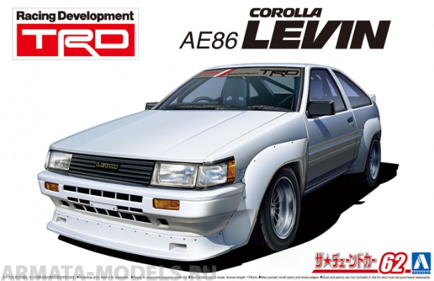 05798 Toyota Corolla Levin TRD AE86 '83 Aoshima