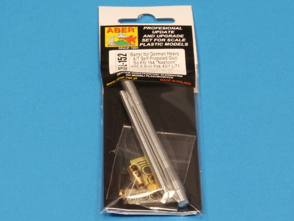 ABR-35-L-152  Дополнения для  Barrel for German A/T Self Propeled Gun “Nashorn” with 8,8cm Pak 43/1 L/71  для Tamiya 1/35