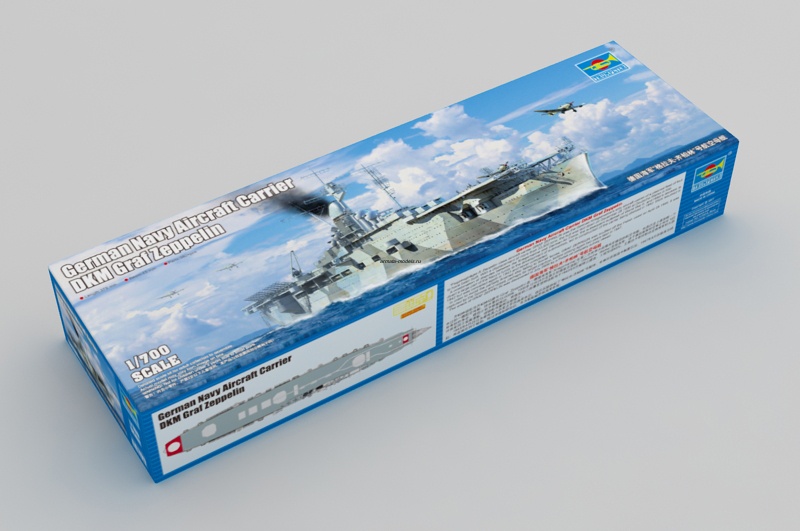 06709 Корабль  German Navy Aircraft Carrier DKM Graf Zeppelin  (1:700)