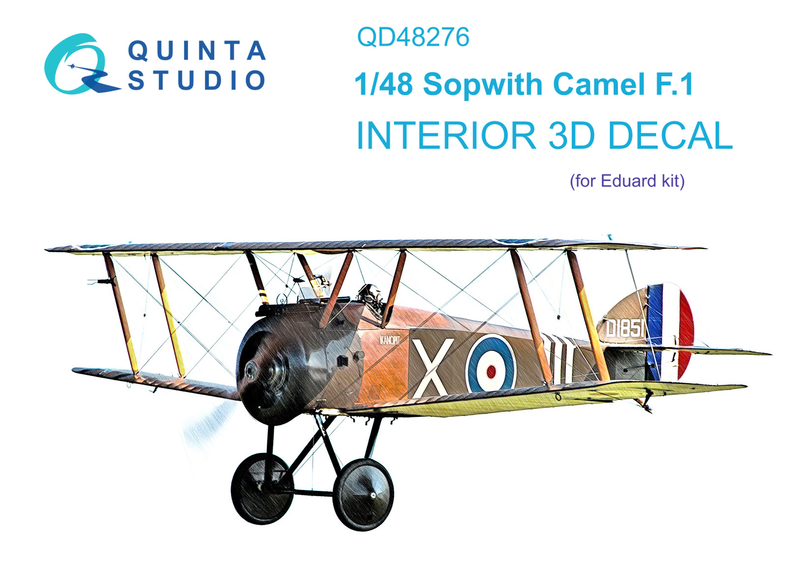 QD48276 3D Декаль интерьера кабины Sopwith Camel F.1 (Eduard)