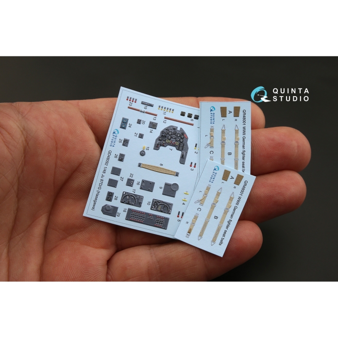 QD48092 3D Декаль интерьера кабины Ju 87D/G (для модели Hasegawa)