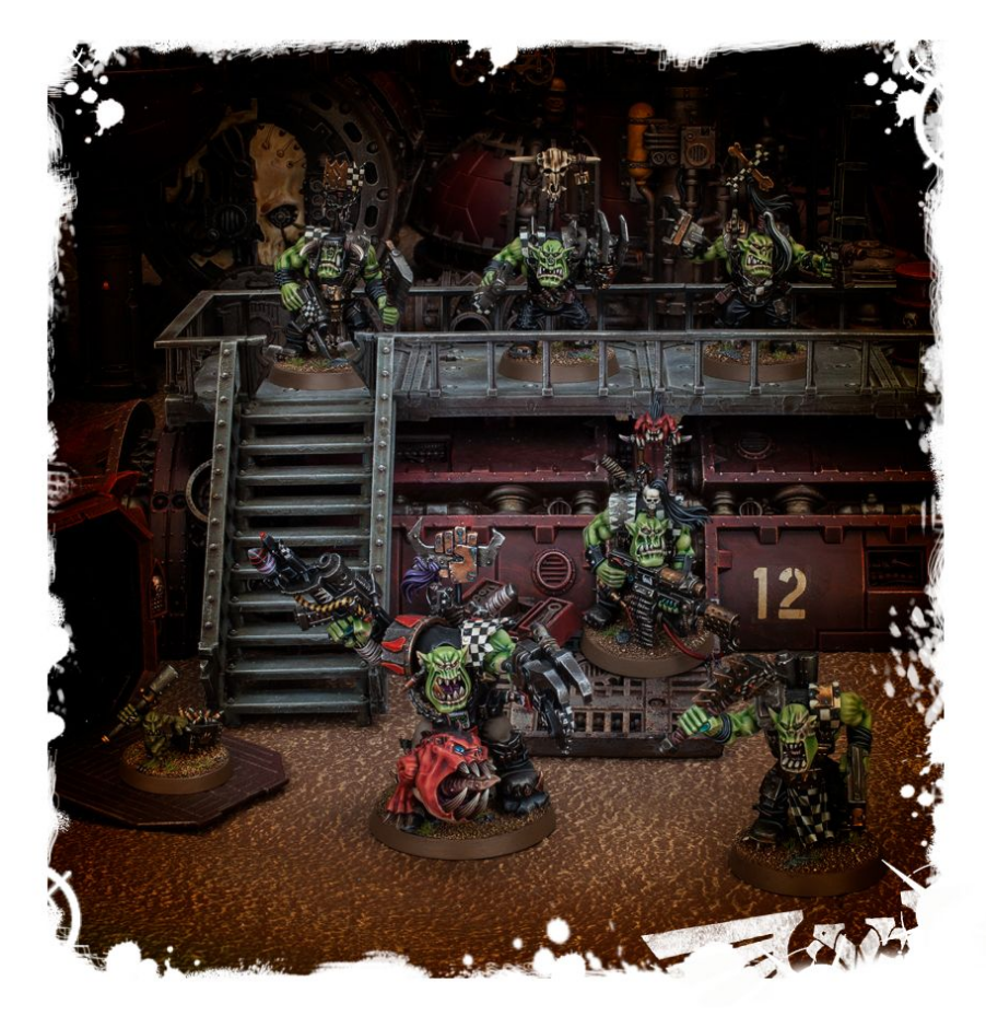 50-33GW Набор Орки. Ваивода Грукк и его Козыри (Ork Warboss Grukk's Boss Mob)