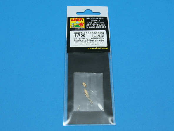 ABR-1:700-L-13  Дополнения для  Set of 20 pcs 127 mm  universal barrels for US Navy ships для  1/700