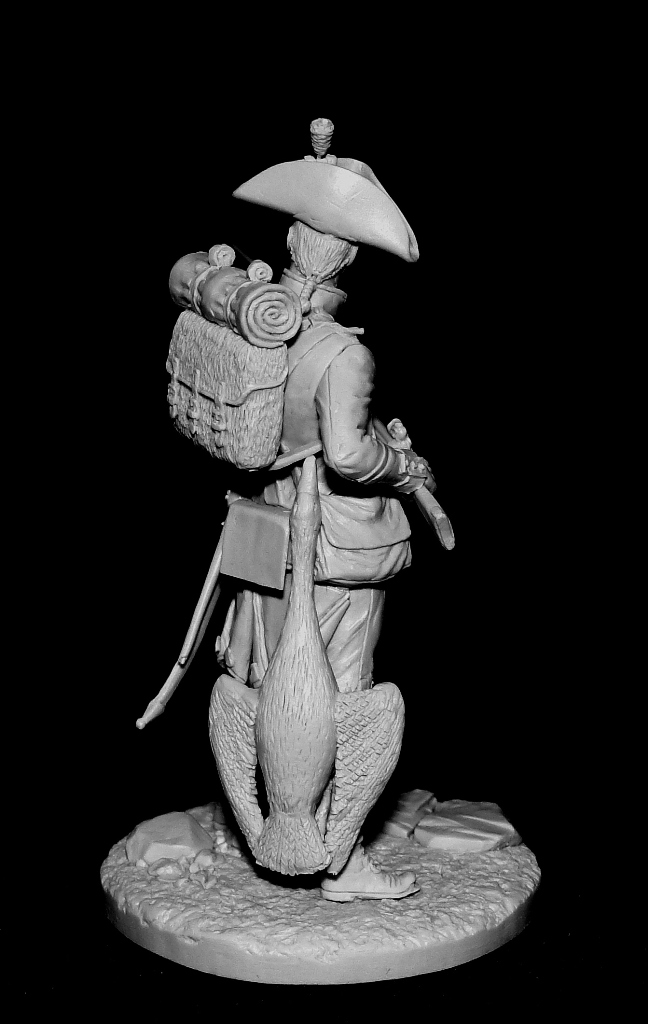 CHM-54129. Фузилер линейных пехотных полубригад, Франция 1793-1800 гг. 54 мм. Материал - смола. Chronos Miniatures