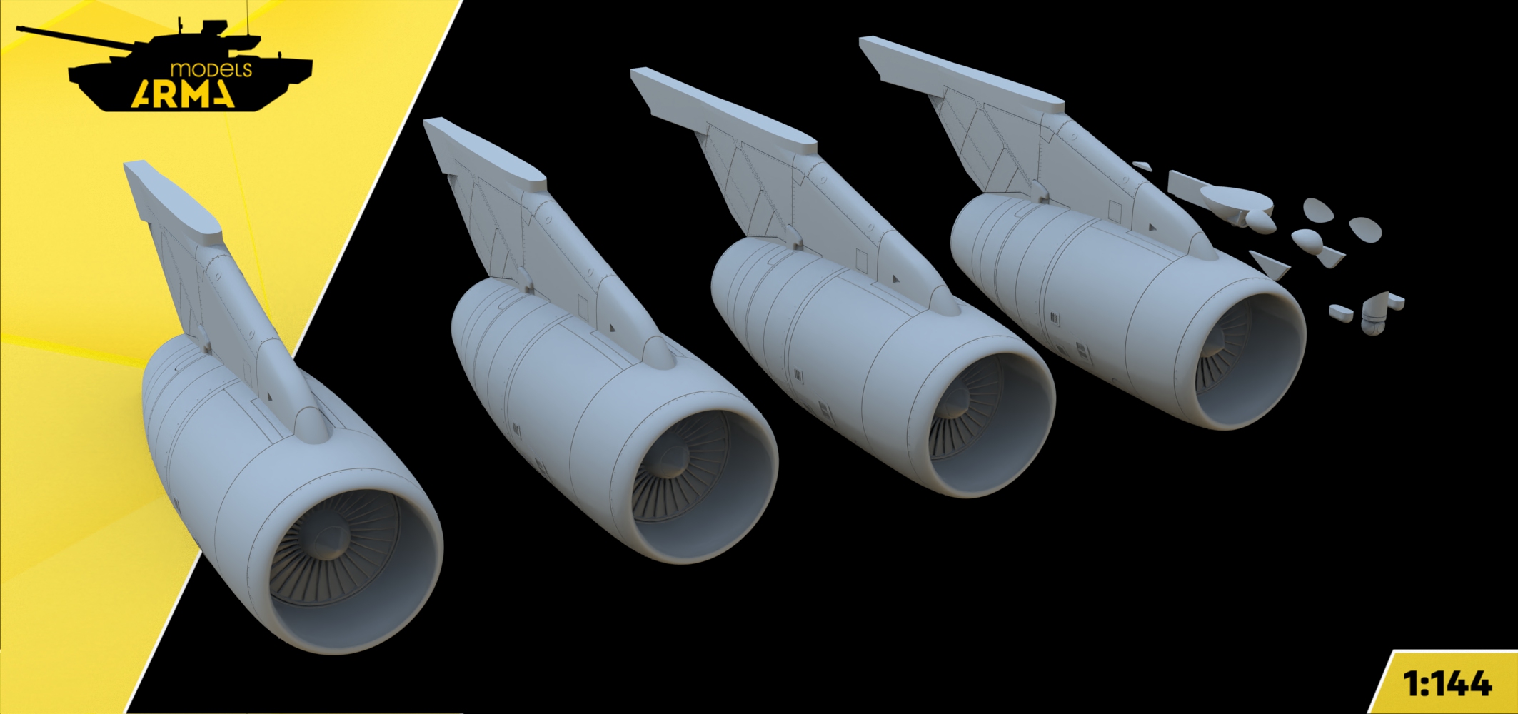AM7011Z Военно-транспортный самолет Ил-76МД-90А Arma Models