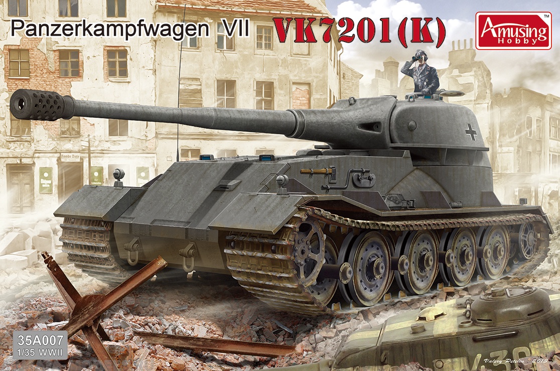 AH35A007 Экспериментальный сверхтяжелый немецкий танк  Panzerkampfwagen VK72.01(K) Amusing Hobby