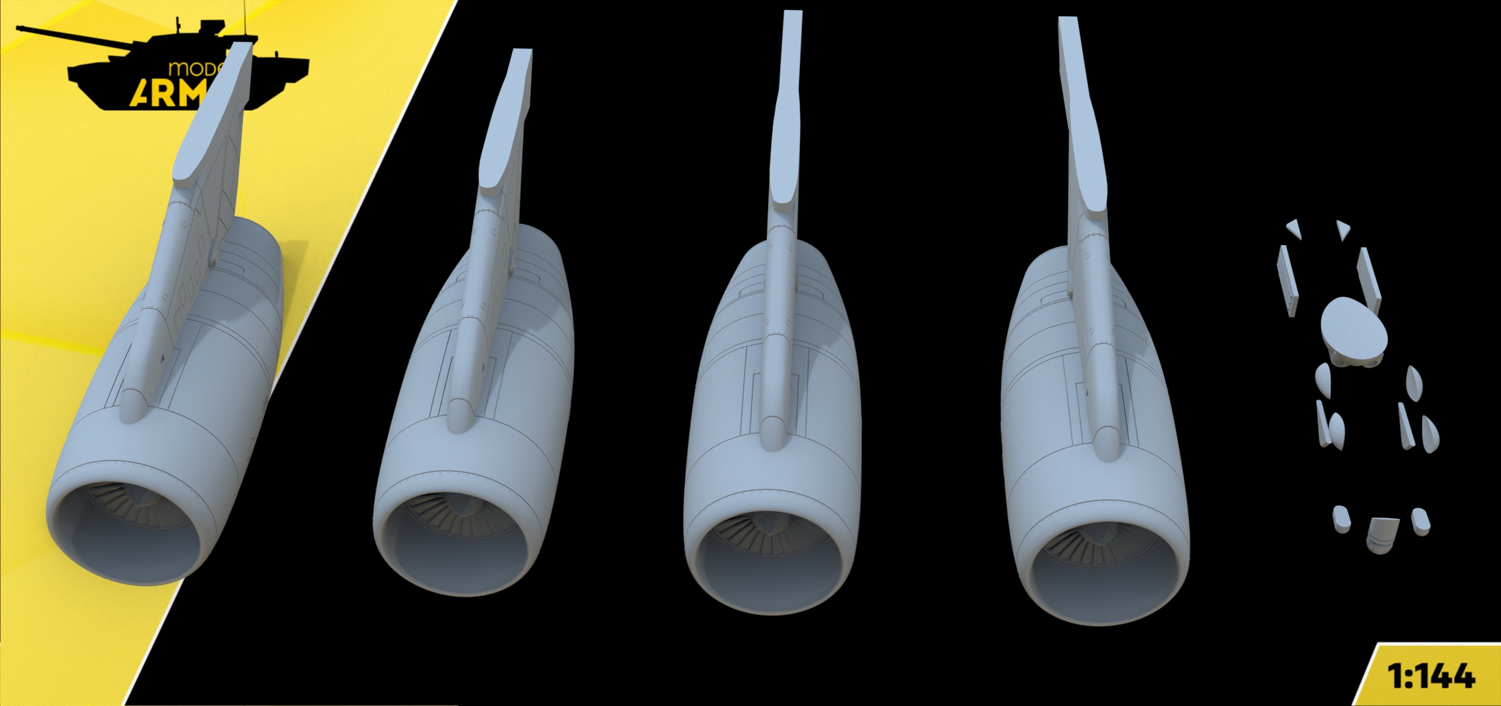 AM7011Z Военно-транспортный самолет Ил-76МД-90А Arma Models