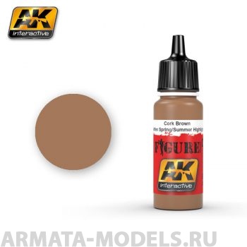 AK3062 Акриловая краска CORK BROWN WAFFER SPRING / SUMMER HIGHLIGHT