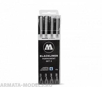 200487 Набор MOLOTOW Blackliner Set 2 4 шт