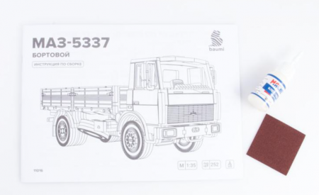 11016BAUMI Сборная модель МАЗ-5337 бортовой (поздний) Baumi