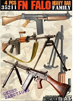 B6-35211 Миниатюра с фототравлением FN-FALO Heavy Barrel Family