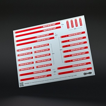 EM35002 Гибкие двухсторонние предупреждающие ленты (Remove before flight warning streamers)
