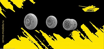 AM4877 Колеса высокодетализированные без нагрузки для МИ-24П