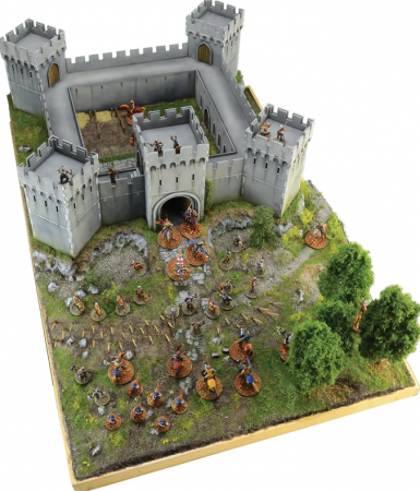 6185ИТ Миниатюра. Осажденный замок (100-летняя война 1337-1453) Italeri