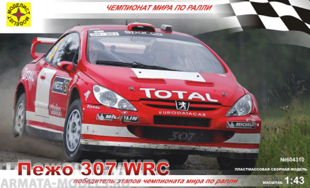 604310 Автомобиль Пежо 307 WRC Моделист