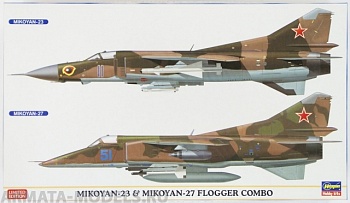 02108 Набор MiG-23 and MiG-27 FLOGGER COMBO (Two kits in the box)