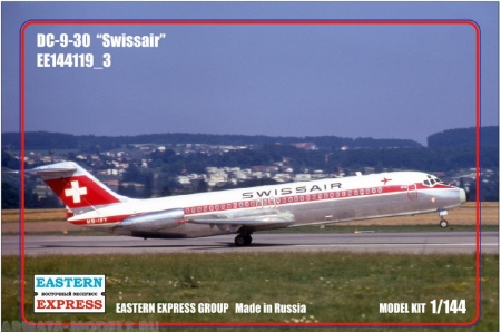 ЕЕ144119_3 Авиалайнер DC-9-30 Swissar Восточный экспресс