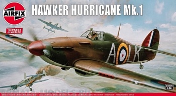 A14002V Сборная модель истребителя  Hawker Hurricane Mk.1