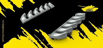 AM4826N Патрубки Neo для модели 4826 Ил-2, обр. 1943