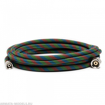 BT010IW Оплетённый шланг для аэрографа 3 м, диаметр 4.5 мм, 1/4 - 1/8 дюйма (HPA-BH32) (BT 010)