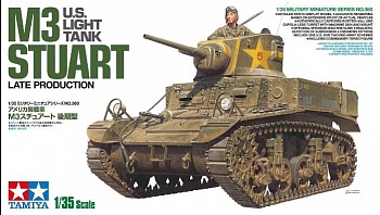 35360 Американский легкий танк M3 STUART, late production, с фигурой командира