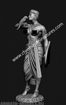 CHM-54288. Индийская женщина-телохранитель, 4-2 века до н.э. Материал - смола.