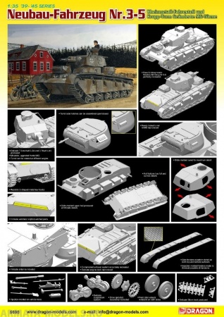 6690Д Танк NbFz Nr.3 Dragon