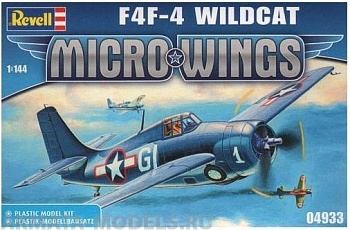 04933 Микро крылья Самолет Истребитель F4F Уайлдкэт, американский