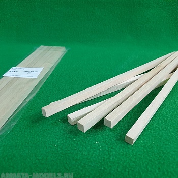 5353 рейки 8х8 - длина 300 мм - липа - 6шт