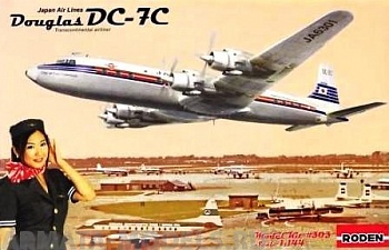 Rod303 Самолёт DC-7C Japan Air Lines