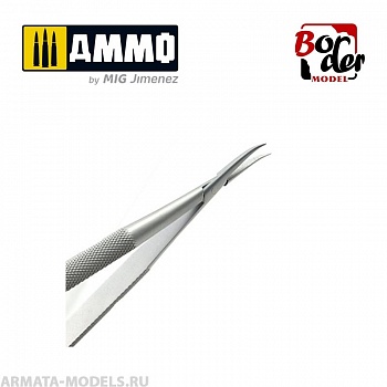 BD0009TJ Изогнутый пинцет-зажим Precision special model tweezers (Curved)
